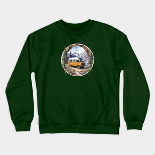 Van Life Retro Campervan Crewneck Sweatshirt